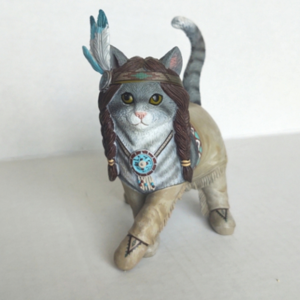 Hamilton Collection Running Purr Feathers 'N Fur Kittens figurine